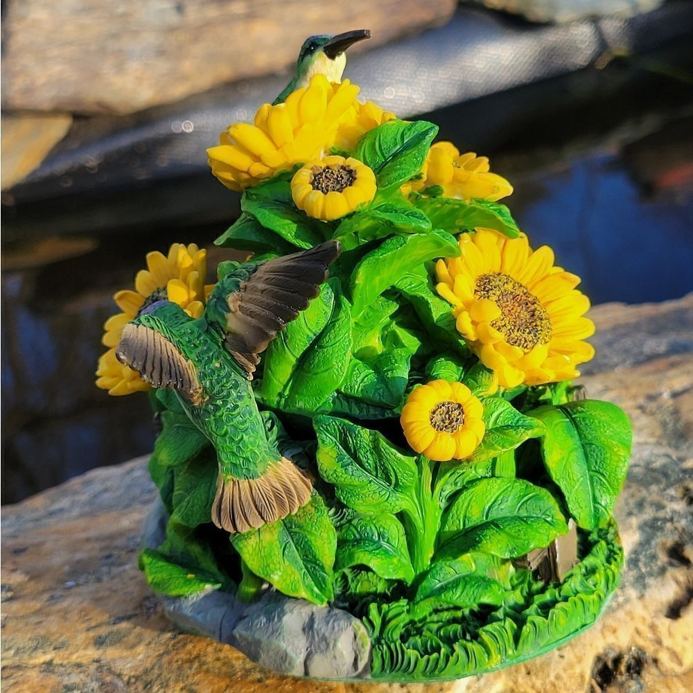‎Hummingbird Sunflower Trinket Box - Picture 10 of 15